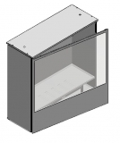 Vetrina espositiva a parete linea THECA cm 80x300x220h MD-VTHP300