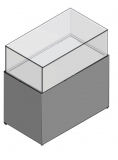 Vetrina espositiva a tavolo linea THECA cm 70x100x120h MD-VTVT100