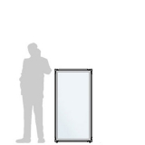 Pannello divisorio CLIPPER "vetroplastico"- cm 65x130h