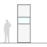 Pannello divisorio MACRO "finestrato alveolare" - cm 100x300h 