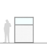 Pannello divisorio MACRO "finestrato alveolare" - cm 150x200h 