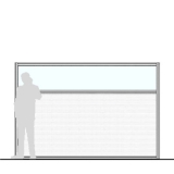 Pannello divisorio MACRO "finestrato alveolare" - cm 300x200h 