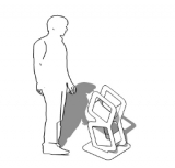 LIBRERIA AUTOPORTANTE dellla linea ARTDESIGN cod. ES-DEDALO2