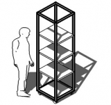  Espositore a colonna autoportante della linea ARGURION  cod. ES-AREA1