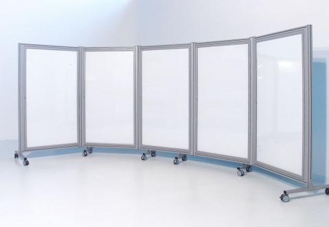 Bacheca autoportanti su ruote della linea ALA ROLLER