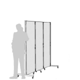 Separè autostabile CLIPPER ROLLER "laminato" - cm 203x193h (3 elementi)