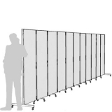 Separè autostabile CLIPPER ROLLER "laminato" - cm 723x193h (11 elementi)