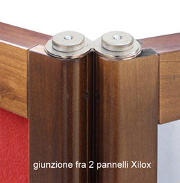 Giunzione fra 2 pannelli Xilox (A)