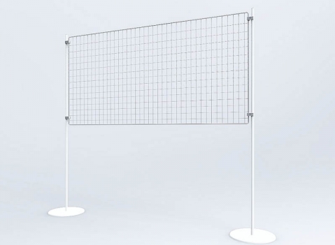 Griglia espositiva con basi tonde