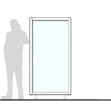 Pannello divisorio ALA "vetroplastico" - cm 100x180h