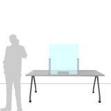 Schermo divisorio ONDESK FRONT OFFICE per front office - cm 75x75h