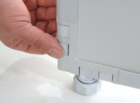 Pannelli espositivi modulari LINEA CLIPPER: particolare 