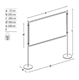 Pannello espositivo MD-EXSP20T2