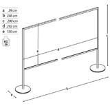 Pannello espositivo MACRO "alveolare" - cm 300x200h.MD 