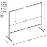 Pannello espositivo MACRO "alveolare" - cm 300x300h.MD 