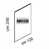 Parete espositiva MACRO lastra in forex, cm 120x200h. 