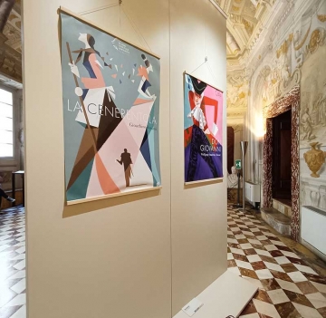 Parete espositiva autoportante modulare e bifacciale per pinacoteche e gallerie d'arte della LINEA OSTENDO foto produzione