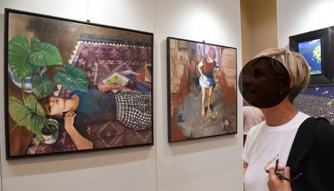 Parete espositiva autoportante modulare e bifacciale per pinacoteche e gallerie d'arte della LINEA OSTENDO Brescia