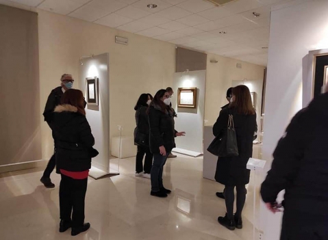 Parete espositiva autoportante modulare e bifacciale per pinacoteche e gallerie d'arte della LINEA OSTENDO