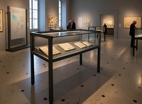 Vetrine espositive per musei della linea Argurion 