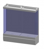 Vetrina espositiva a parete linea THECA cm 60x200x210h MD-VTVP200